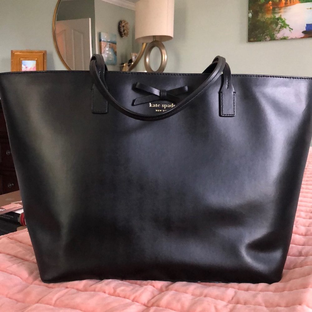 Kate Spade Black Bow Tote Bag Purse